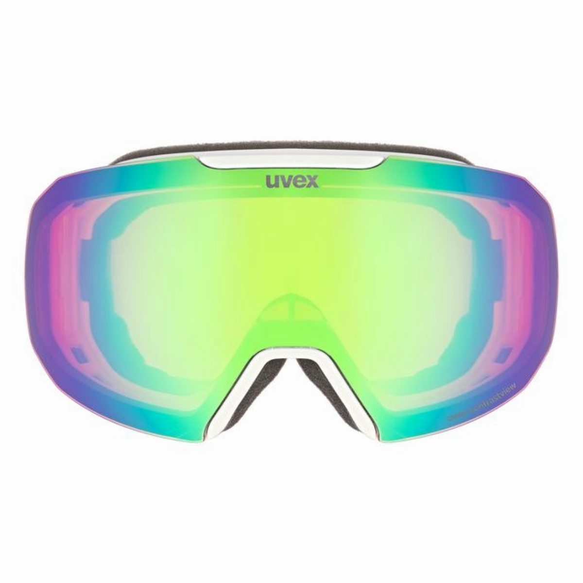 Uvex - Unisex Epic ATTRACT Goggles - White Matt/Green/Orange