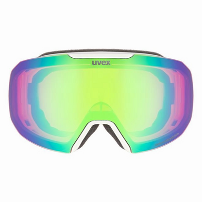 Uvex - Unisex Epic ATTRACT Goggles - White Matt/Green/Orange - Futureproof.life