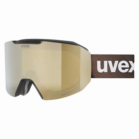 Uvex - Unisex Evidnt ATTRACT Goggles - Black Matt/Copper/Green