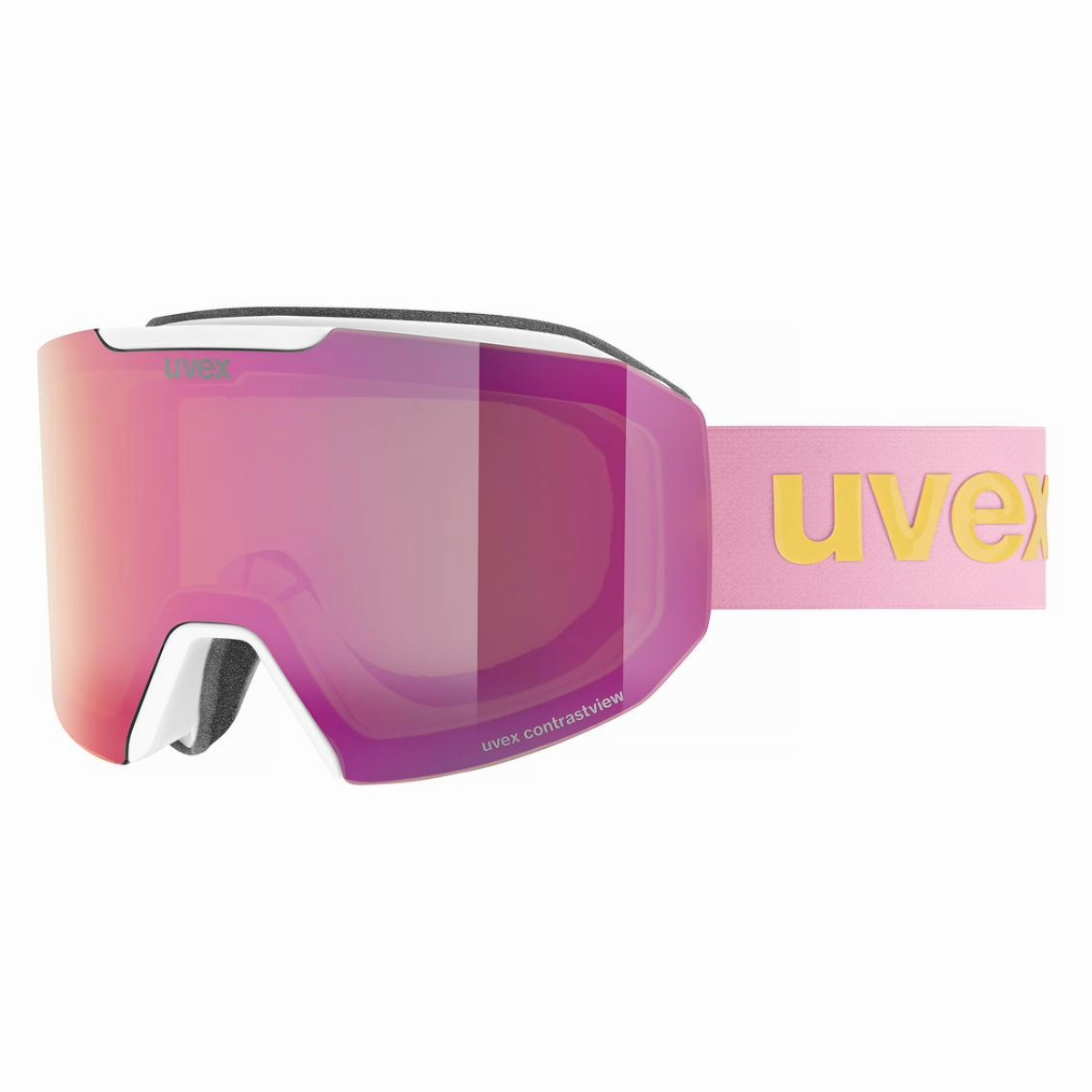 Uvex - Unisex Evidnt ATTRACT WE Goggles - White Matt/Rose/Green