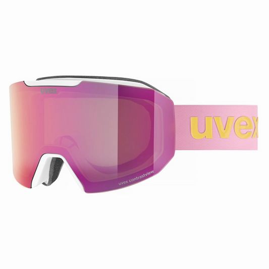 Uvex - Unisex Evidnt ATTRACT WE Goggles - White Matt/Rose/Green