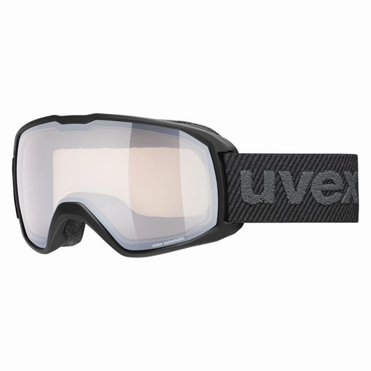 Uvex - Unisex Xcitd V Goggles - Black Matt/Silver/Clear