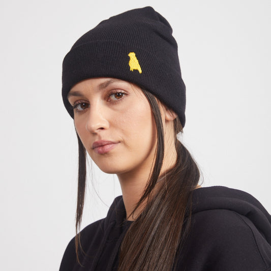 Yuki Threads - Unisex Bird Beanie - Black