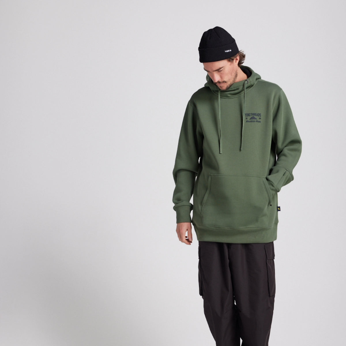 Yuki Threads - Unisex Loop Shred Hoodie - Thyme - Futureproof.life