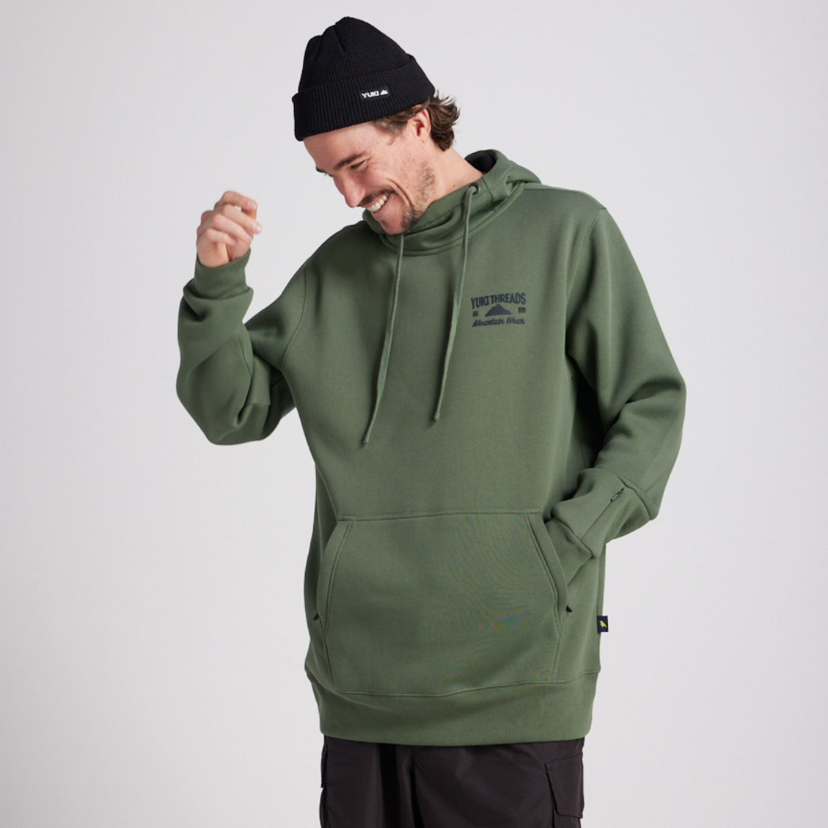 Yuki Threads - Unisex Loop Shred Hoodie - Thyme - Futureproof.life