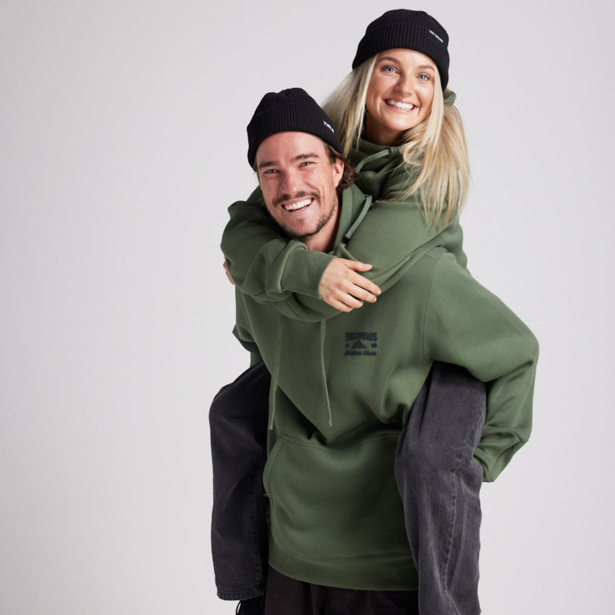 Yuki Threads - Unisex Loop Shred Hoodie - Thyme - Futureproof.life
