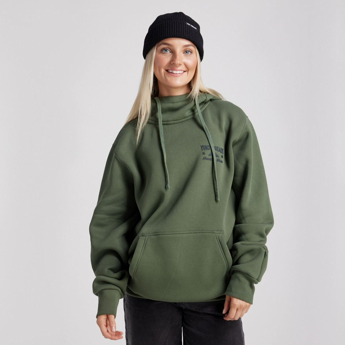 Yuki Threads - Unisex Loop Shred Hoodie - Thyme - Futureproof.life