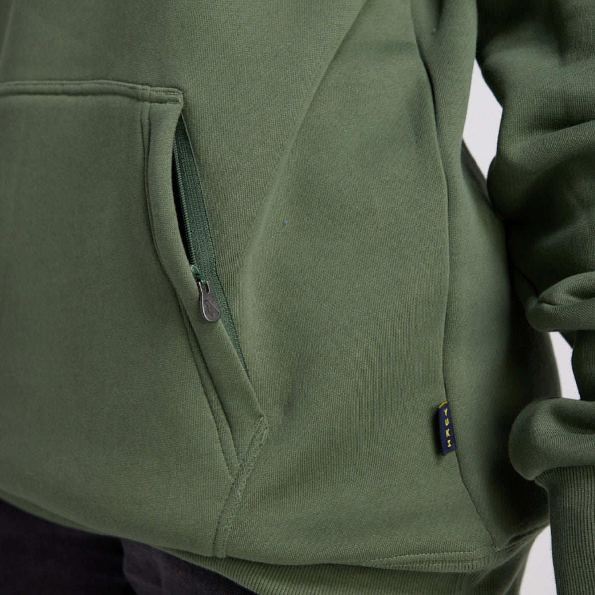Yuki Threads - Unisex Loop Shred Hoodie - Thyme - Futureproof.life