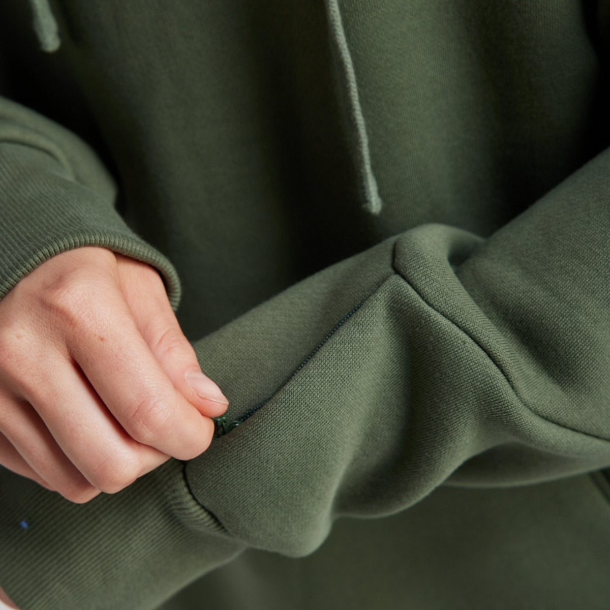 Yuki Threads - Unisex Loop Shred Hoodie - Thyme - Futureproof.life