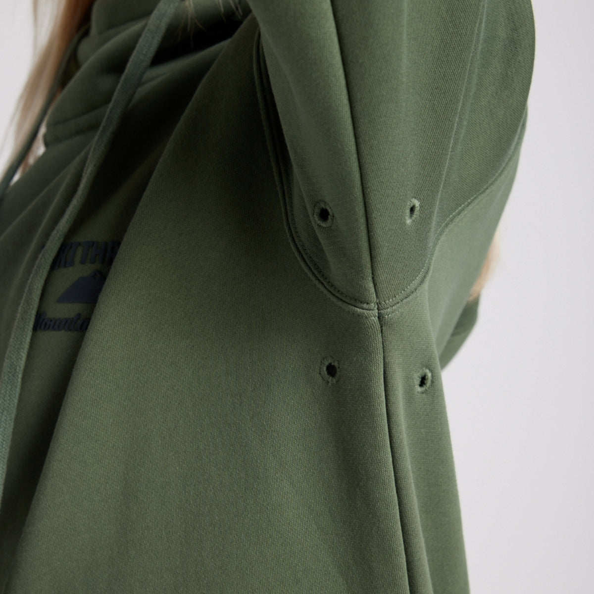 Yuki Threads - Unisex Loop Shred Hoodie - Thyme - Futureproof.life