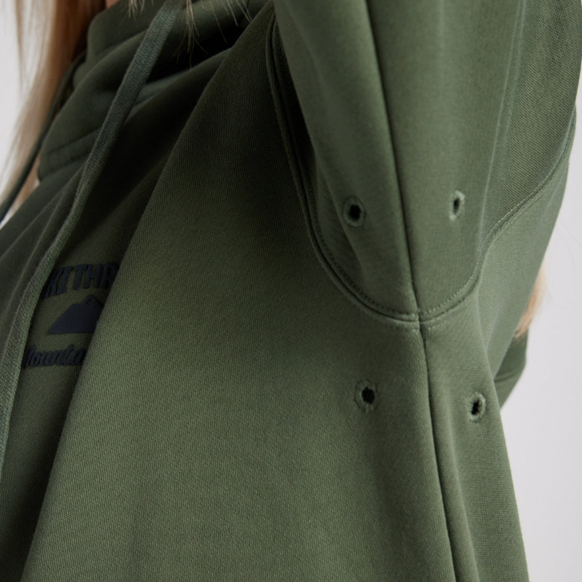 Yuki Threads - Unisex Loop Shred Hoodie - Thyme - Futureproof.life