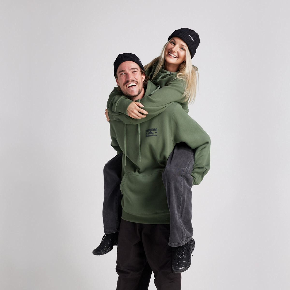 Yuki Threads - Unisex Loop Shred Hoodie - Thyme - Futureproof.life