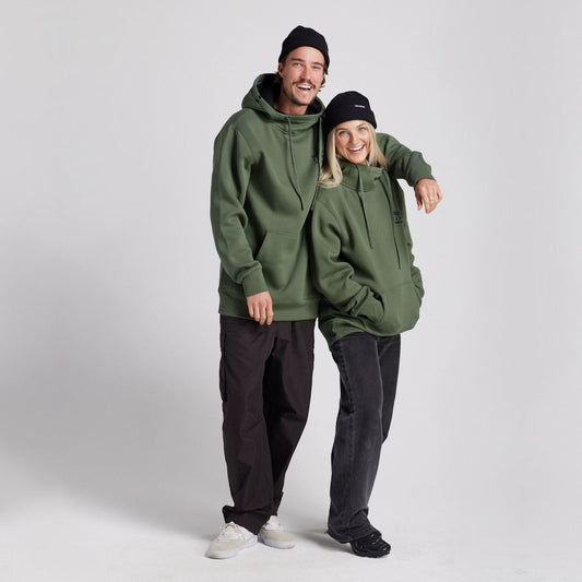 Yuki Threads - Unisex Loop Shred Hoodie - Thyme - Futureproof.life