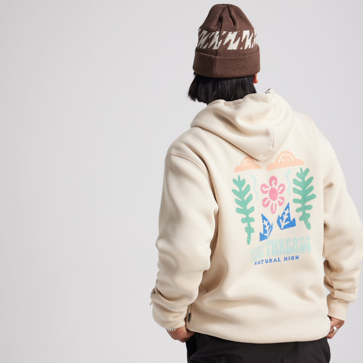 Yuki Threads (Sample) - Unisex Natural High Hoodie - Stone