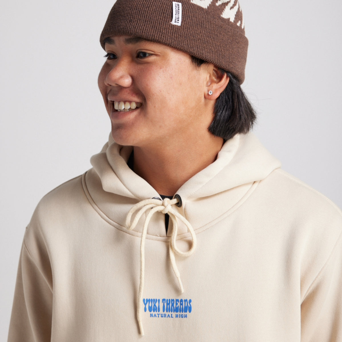 Yuki Threads (Sample) - Unisex Natural High Hoodie - Stone