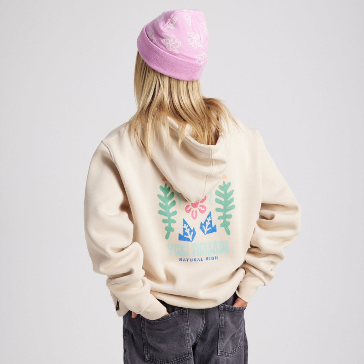 Yuki Threads (Sample) - Unisex Natural High Hoodie - Stone