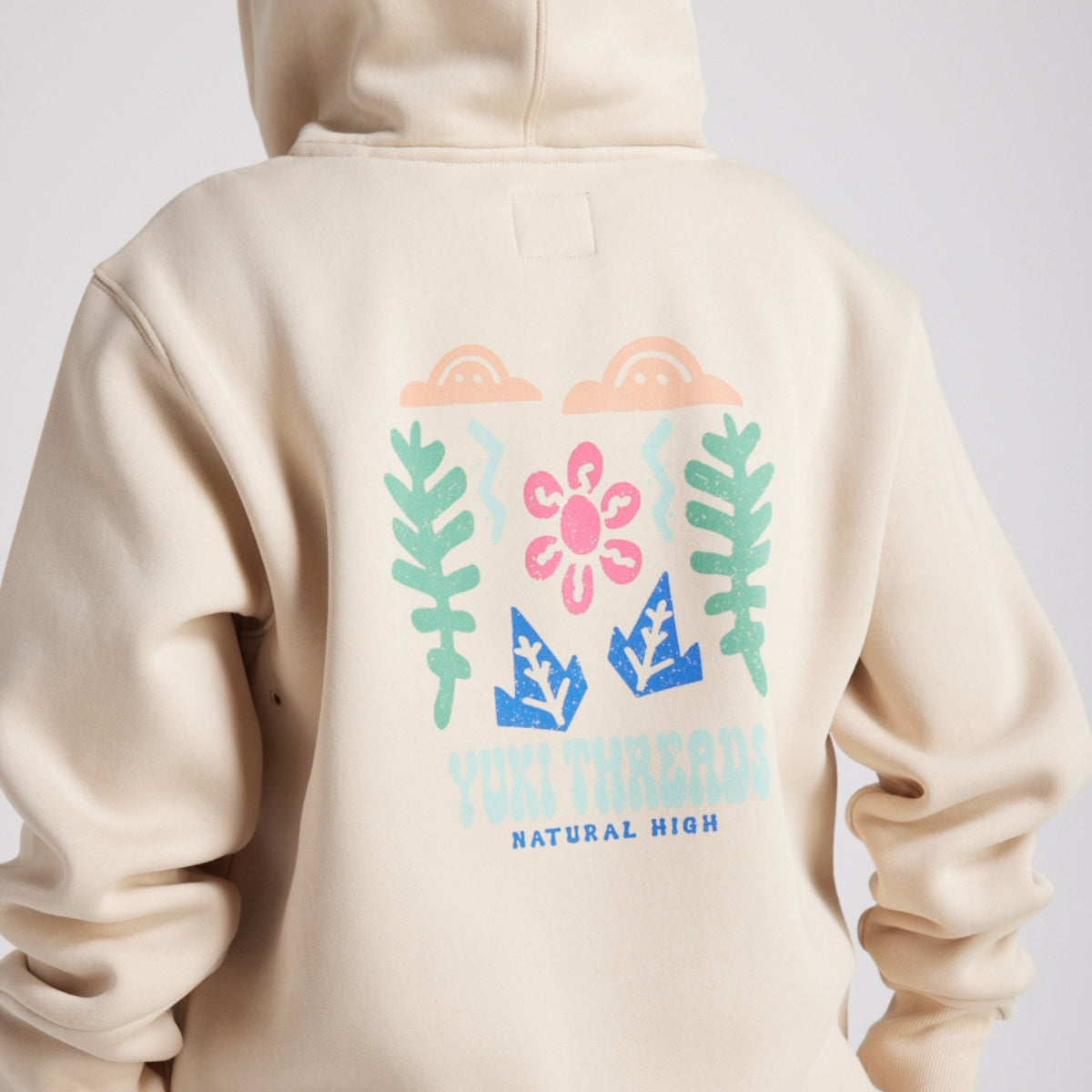 Yuki Threads (Sample) - Unisex Natural High Hoodie - Stone