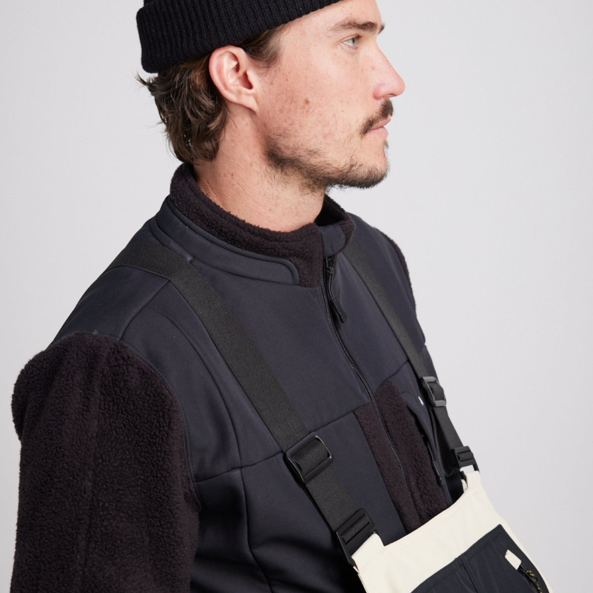Yuki Threads (Sample) - Unisex Northbound Bib - Stone