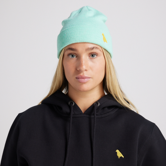 Yuki Threads (Sample) - Unisex Bird Beanie - Mint