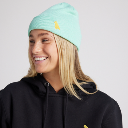 Yuki Threads (Sample) - Unisex Bird Beanie - Mint - Futureproof.life