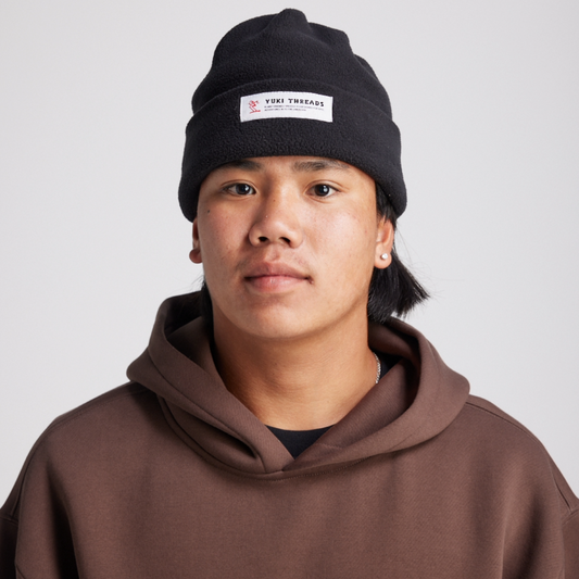 Yuki Threads (Sample) - Unisex Boogie Beanie - Black