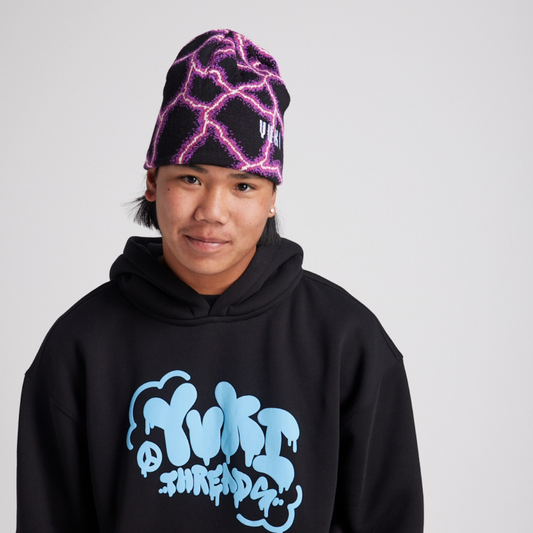Yuki Threads (Sample) - Unisex Thunderstruck Beanie - Black
