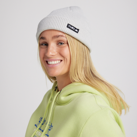 Yuki Threads (Sample) - Unisex Waffle Beanie - Snow Marl