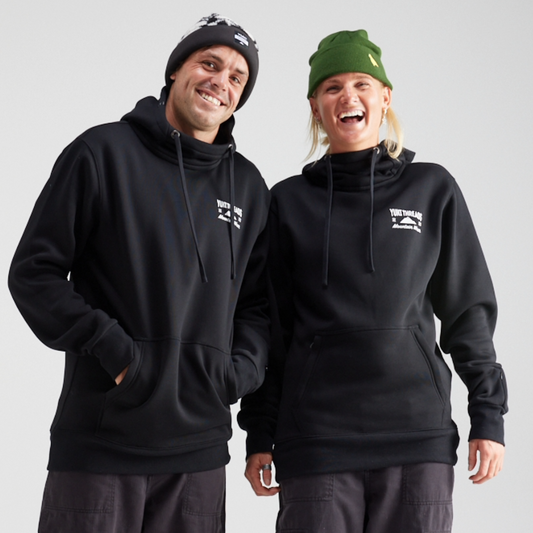 Yuki Threads - Unisex Loop Shred Hoodie - Black