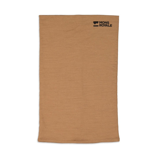 Mons Royale - Unisex Double Up Merino Neckwarmer - Toffee