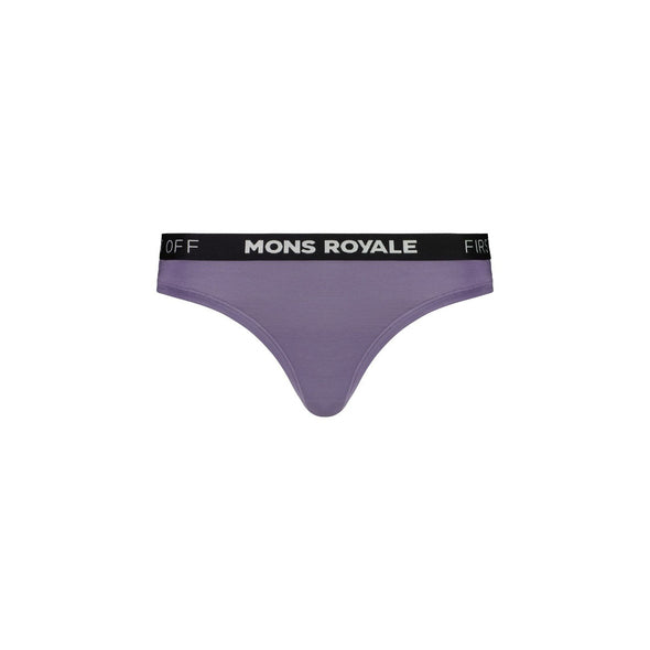 Mons Royale Women's Merino Thong - Thistle