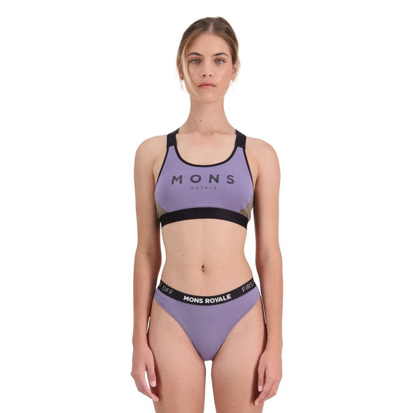 Mons Royale Women's Merino Thong - Thistle