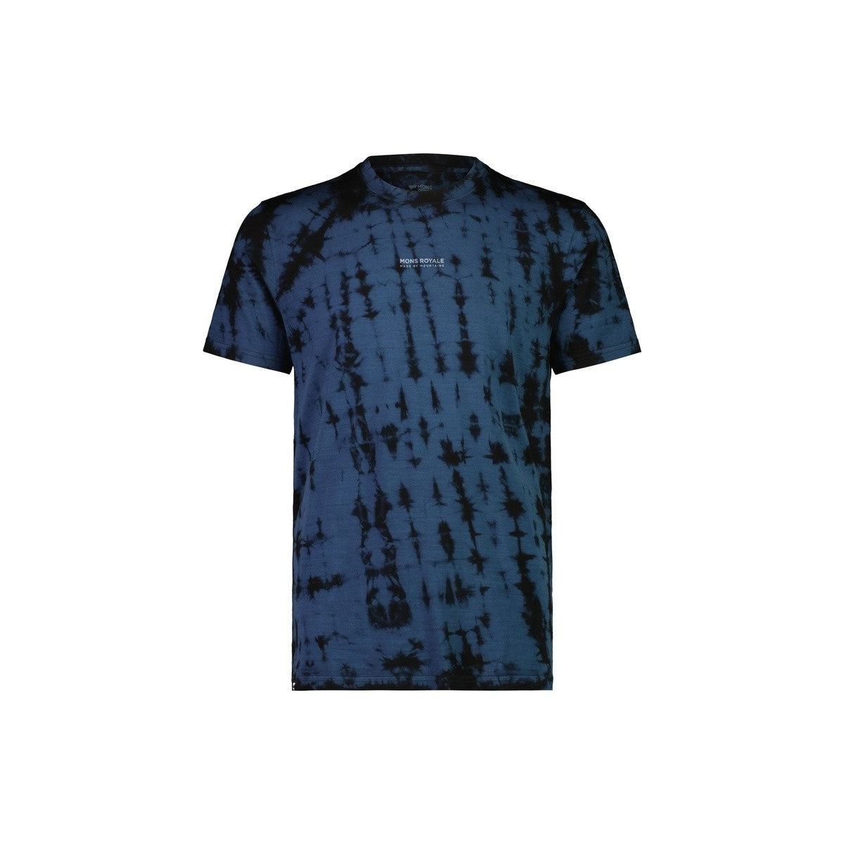 Mons Royale Men's Icon T-Shirt Garment Dyed - Ice Night Tie Dye