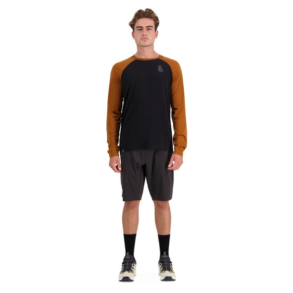 Mons Royale Men's Icon Raglan - Black / Copper