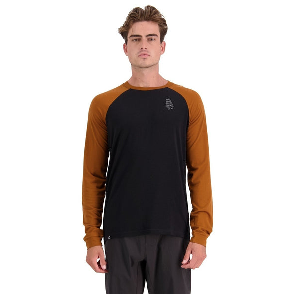 Mons Royale Men's Icon Raglan - Black / Copper