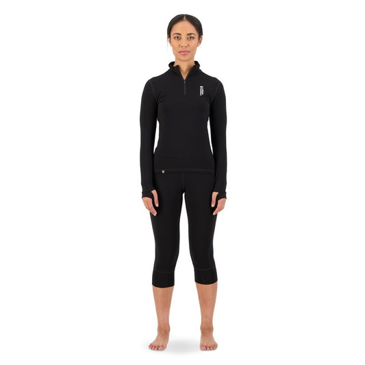 Mons Royale (Sample) - Women's Cascade Merino Flex 200 3/4 Legging - Black