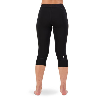 Mons Royale - Women's Cascade Merino Flex 200 3/4 Legging - Black - Futureproof.life