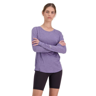 Mons Royale Women's Zephyr Merino Cool LS - Thistle