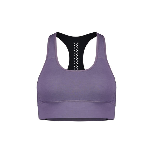 Mons Royale Women's Stratos Merino Shift Sports Bra - Thistle