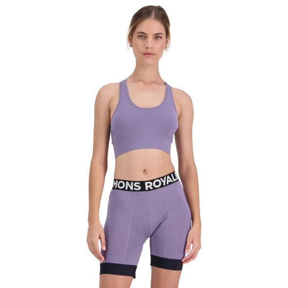 Mons Royale Women's Stratos Merino Shift Sports Bra - Thistle