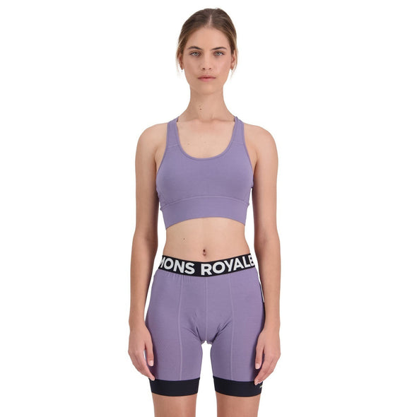 Mons Royale Women's Stratos Merino Shift Sports Bra - Thistle