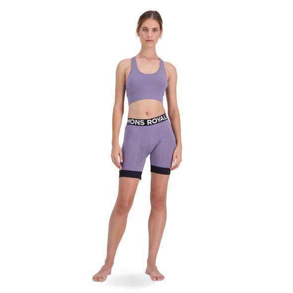 Mons Royale Women's Stratos Merino Shift Sports Bra - Thistle