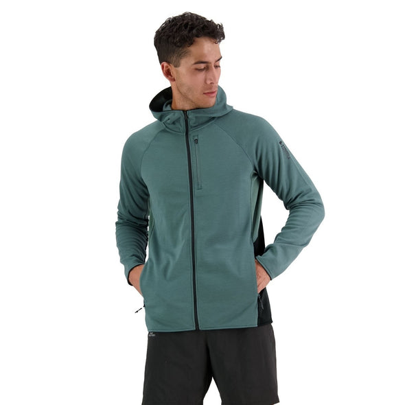 Mons Royale Men's Approach Merino Shift Fleece Hood - Burnt Sage