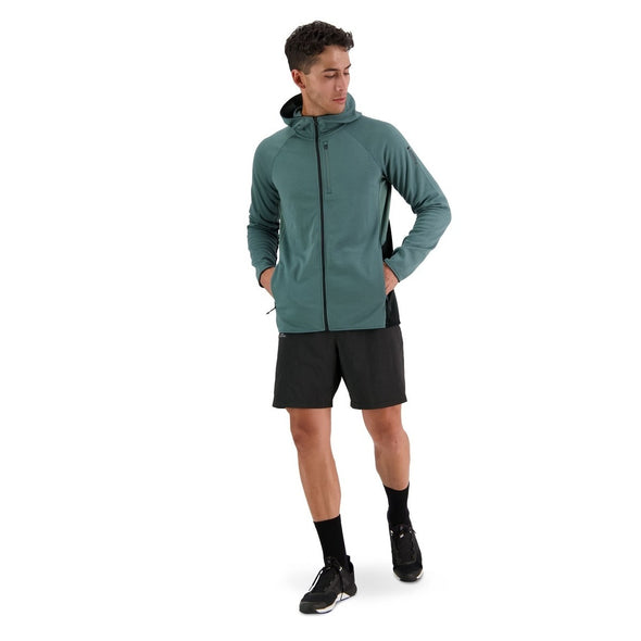 Mons Royale Men's Approach Merino Shift Fleece Hood - Burnt Sage