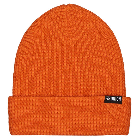 Union Binding - Low Cuff Beanie - Orange