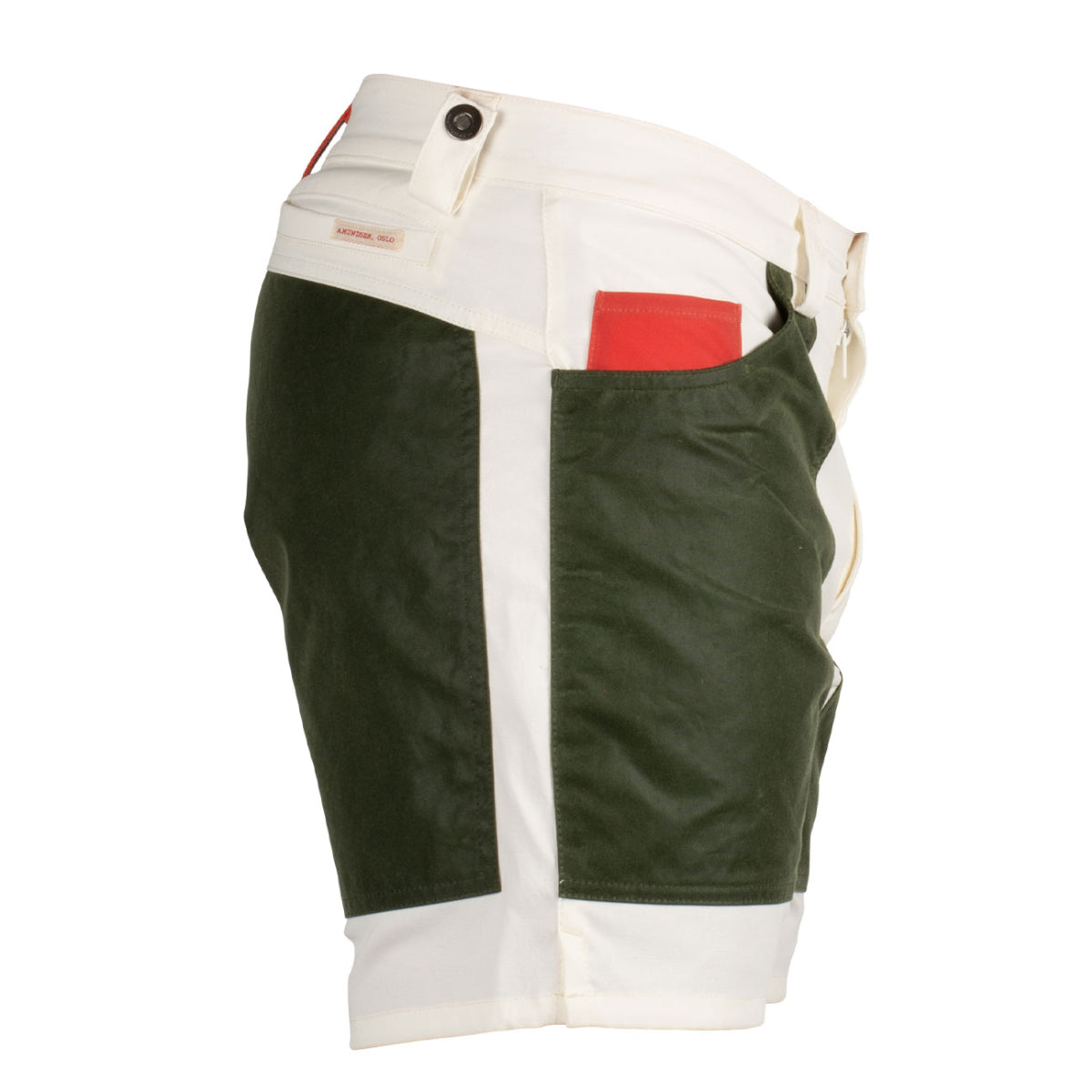 Amundsen Sports - Men's 7 Incher Field Shorts - Offwhite / Green