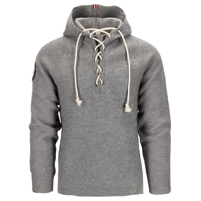 Amundsen Boiled Hoodie Laced Mens - Light Grey