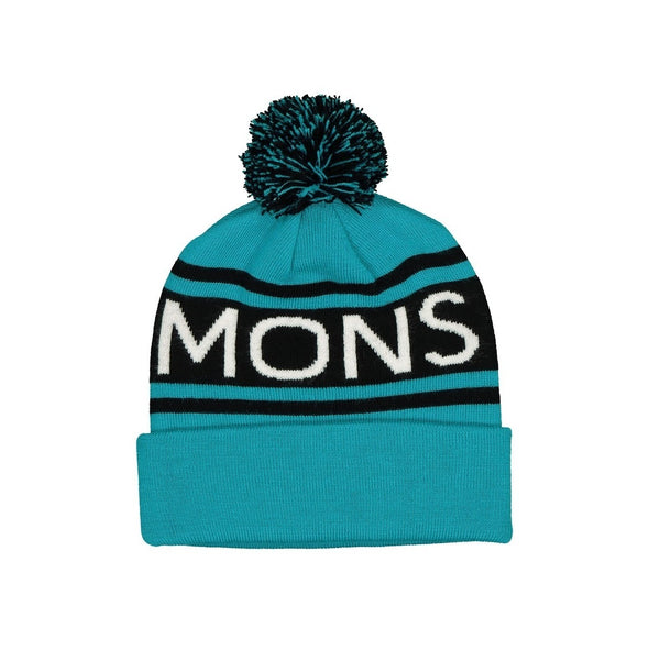 Mons Royale Pom Pom Beanie - Marina / Black
