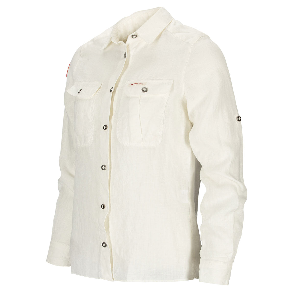 Amundsen Sports - Women's Safari Linen Shirt, Garment Dyed - Natural