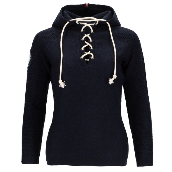 Amundsen Boiled Hoodie Laced Womens - Faded Navy