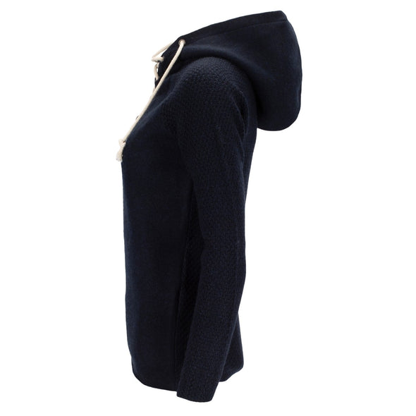 Amundsen Boiled Hoodie Laced Womens - Faded Navy